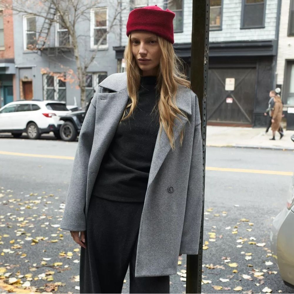 Zara Soft Double-Breasted Coat